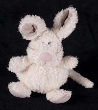 Jelly Cat Pudding Mouse White 7" Plush Lovey Toy